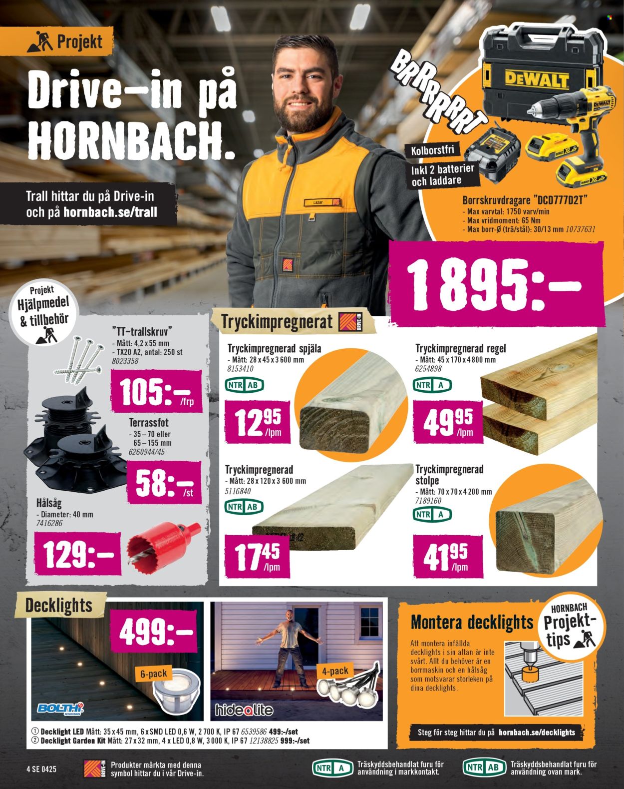 Hornbach reklamblad - 13/4 2025 - 11/5 2025. Sida 1