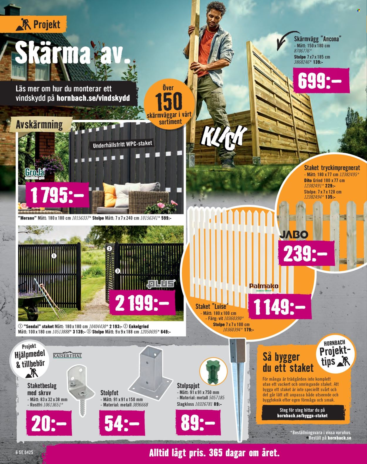 Hornbach reklamblad - 13/4 2025 - 11/5 2025. Sida 1