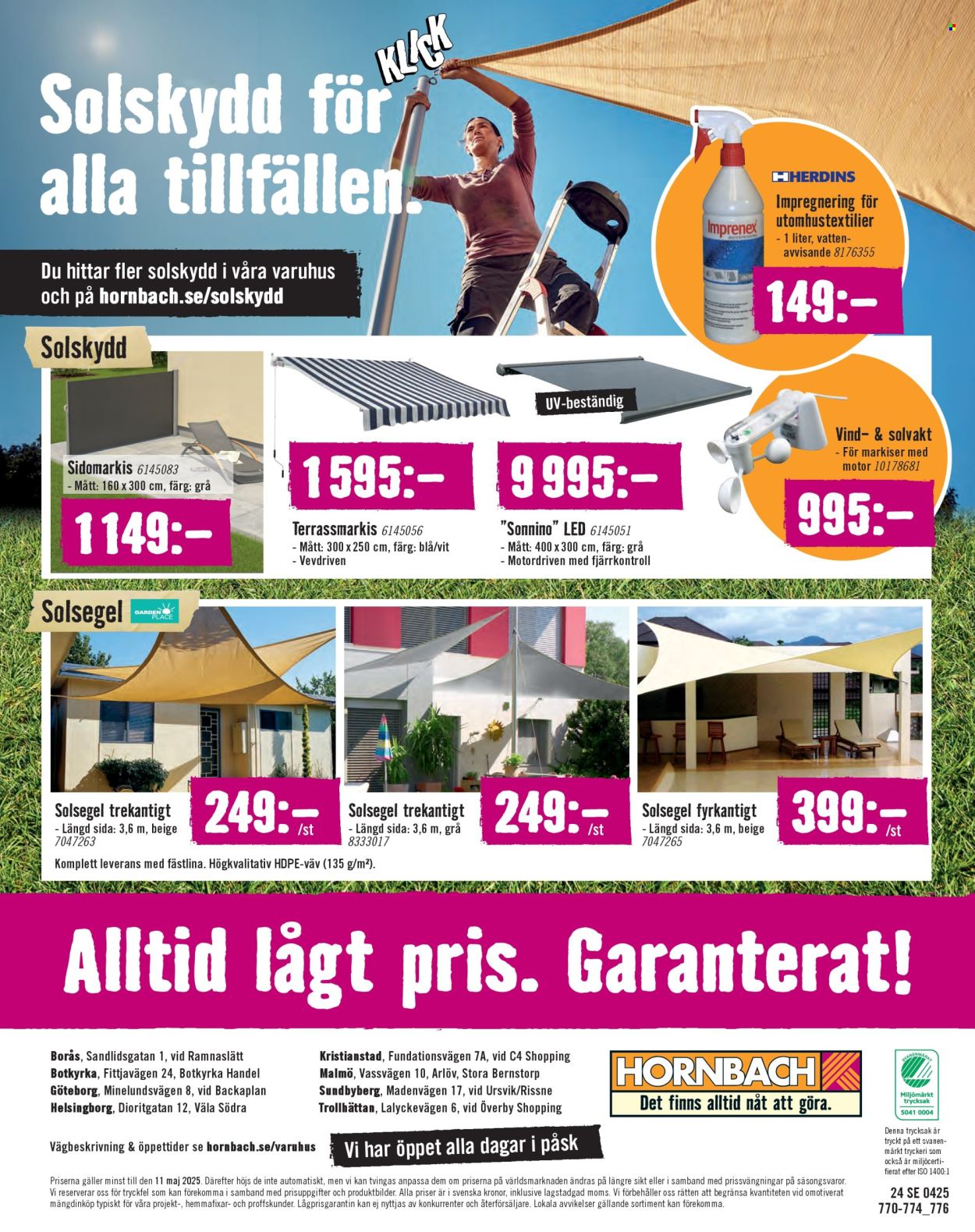 Hornbach reklamblad - 13/4 2025 - 11/5 2025. Sida 1