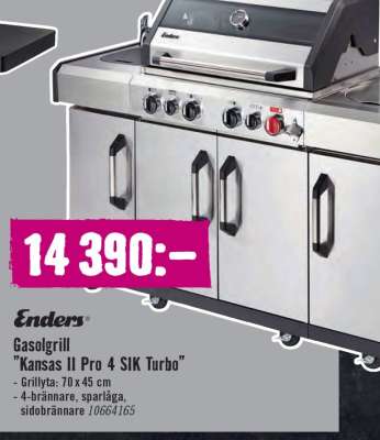 Gasolgrill "Kansas II Pro 4 SIK Turbo"