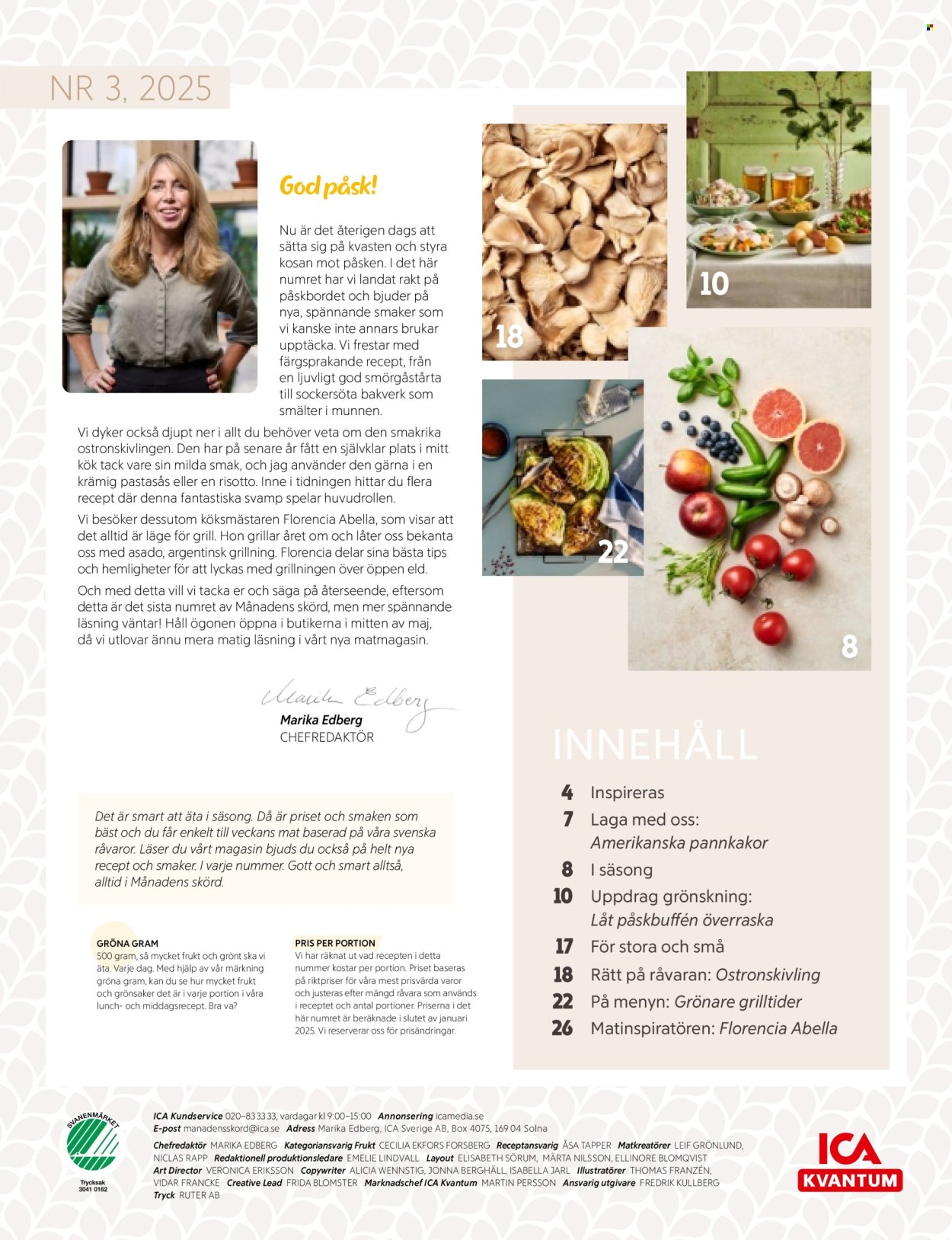 ICA reklamblad. Sida 1