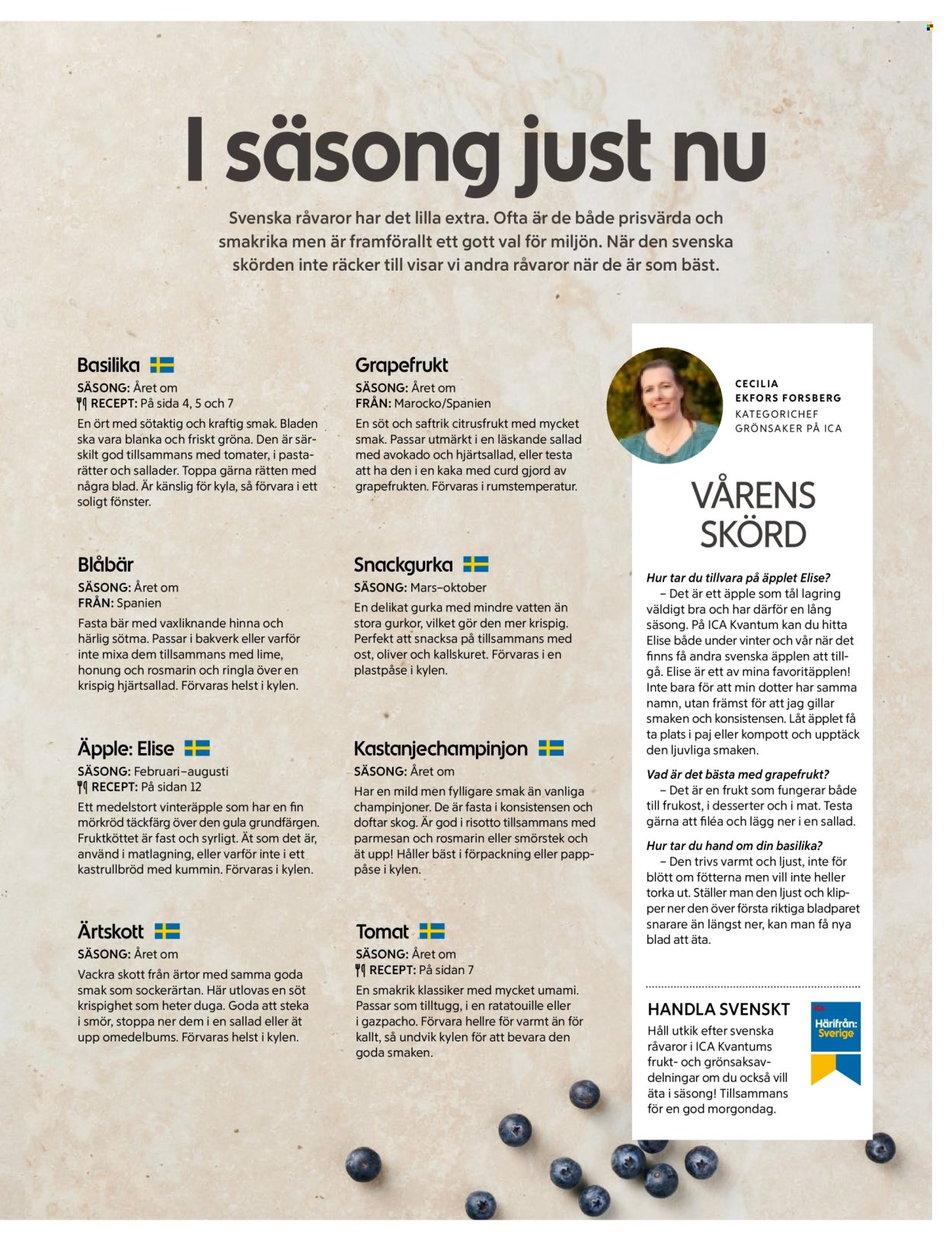 ICA reklamblad. Sida 1