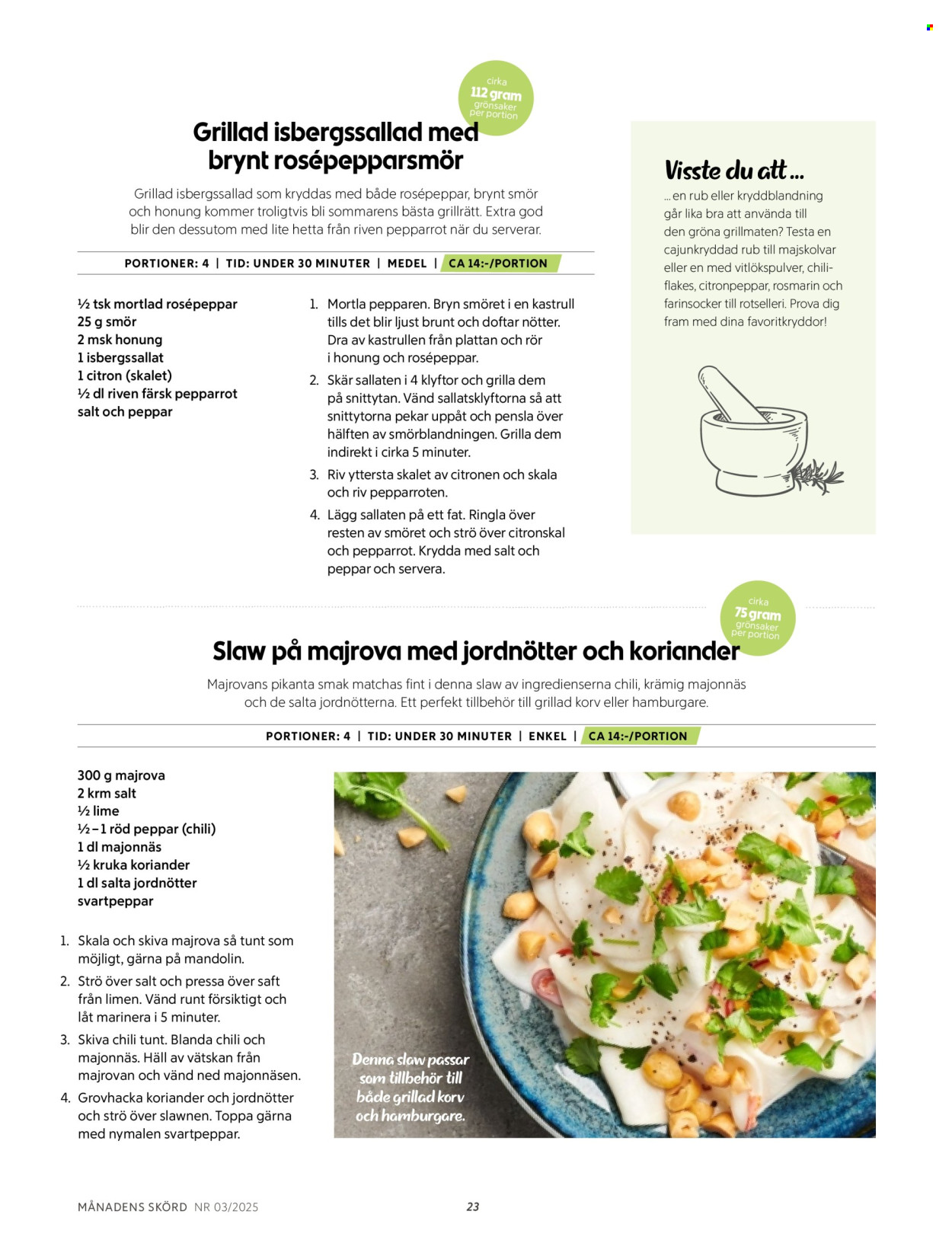 ICA reklamblad. Sida 1