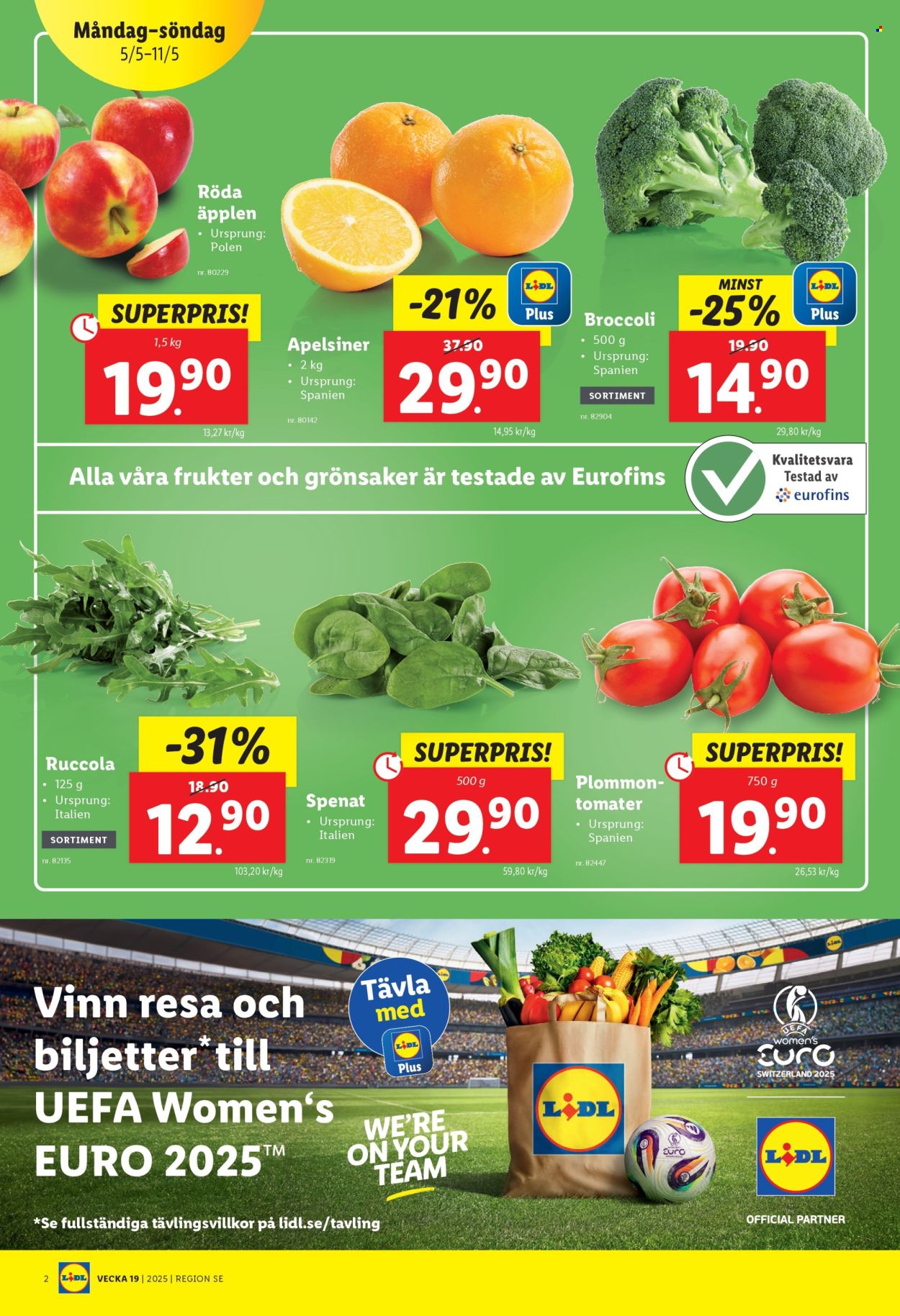 Lidl reklamblad - 5/5 2025 - 11/5 2025. Sida 1