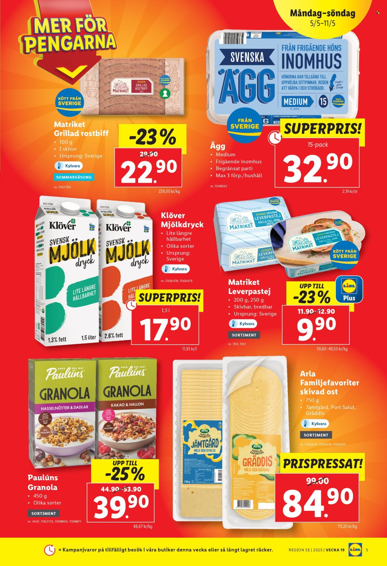 Lidl reklamblad - 5/5 2025 - 11/5 2025. Sida 1