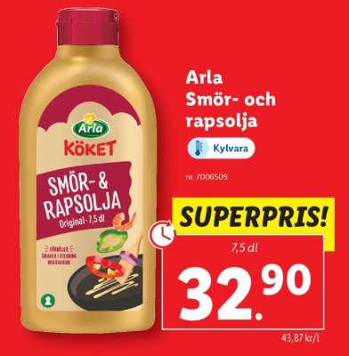 Arla Smör- och rapsolja