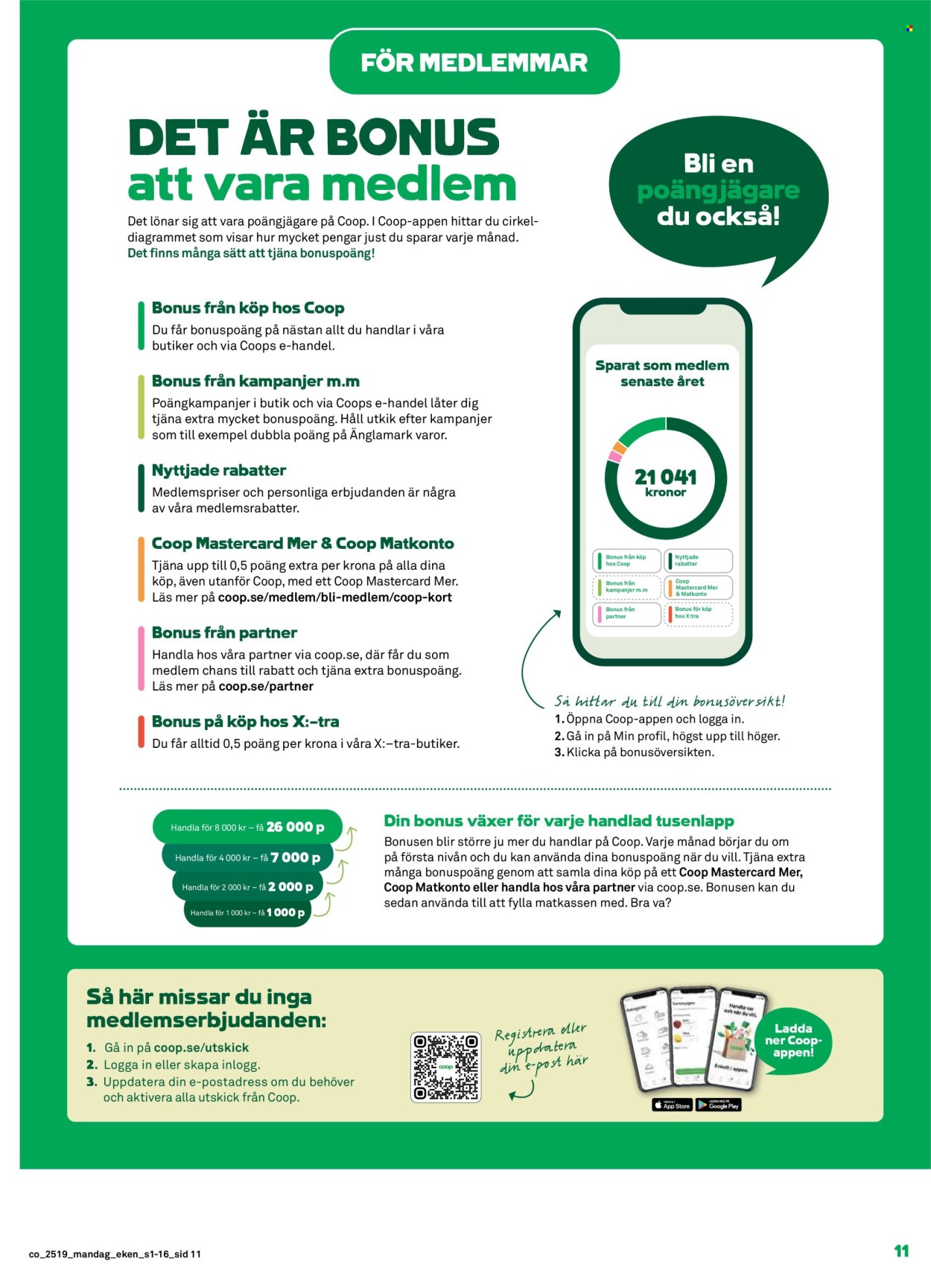 Coop reklamblad - 5/5 2025 - 11/5 2025. Sida 1