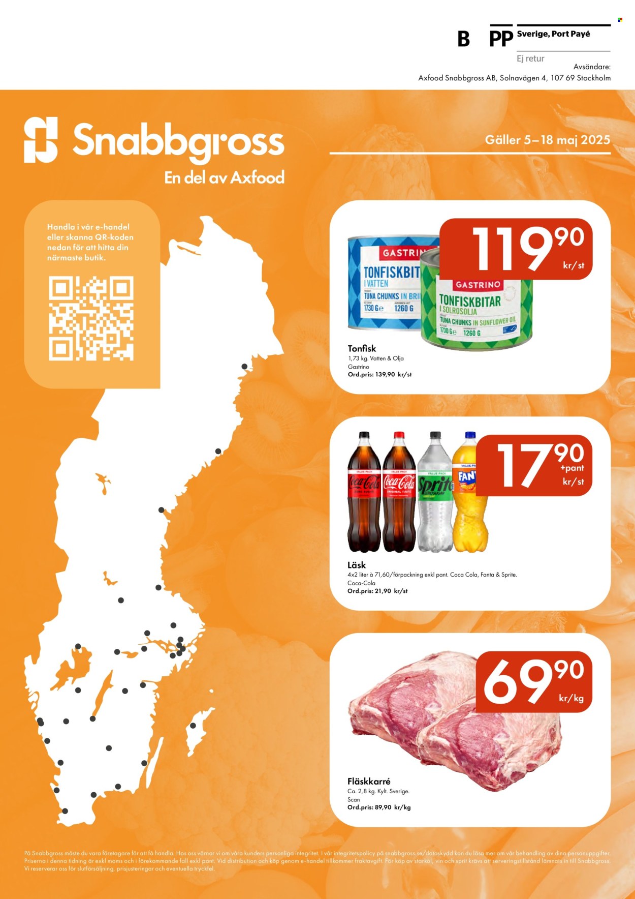 Snabbgross reklamblad - 5/5 2025 - 18/5 2025. Sida 1