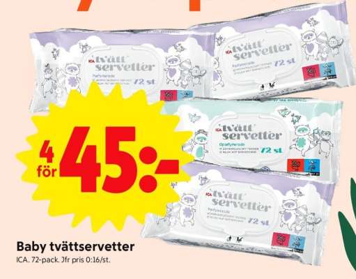 BABY TVÄTTSERVETTER