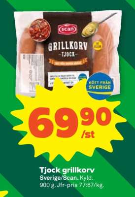 Tjock Grillkorv
