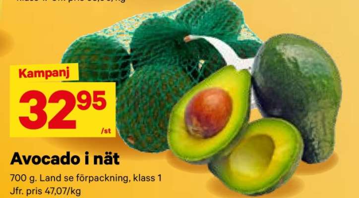 Avocado i nät