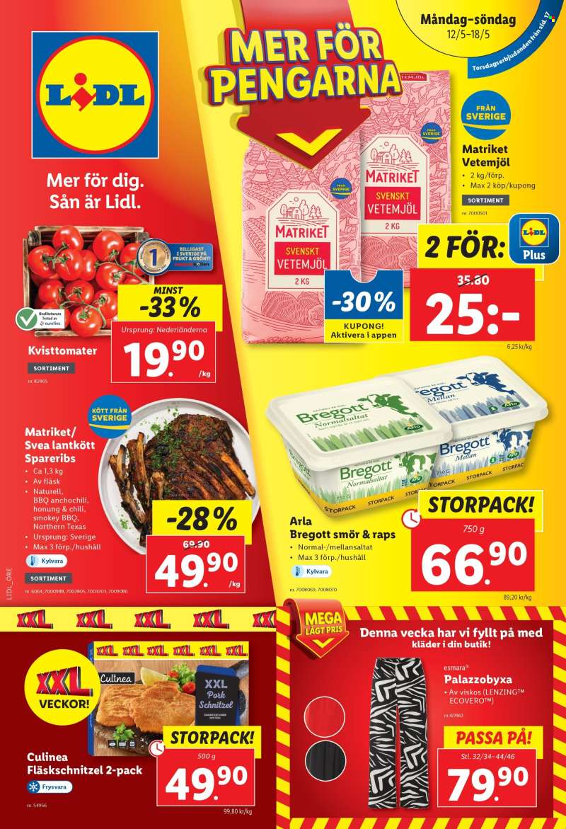 Lidl reklamblad - 12/5 2025 - 18/5 2025.
