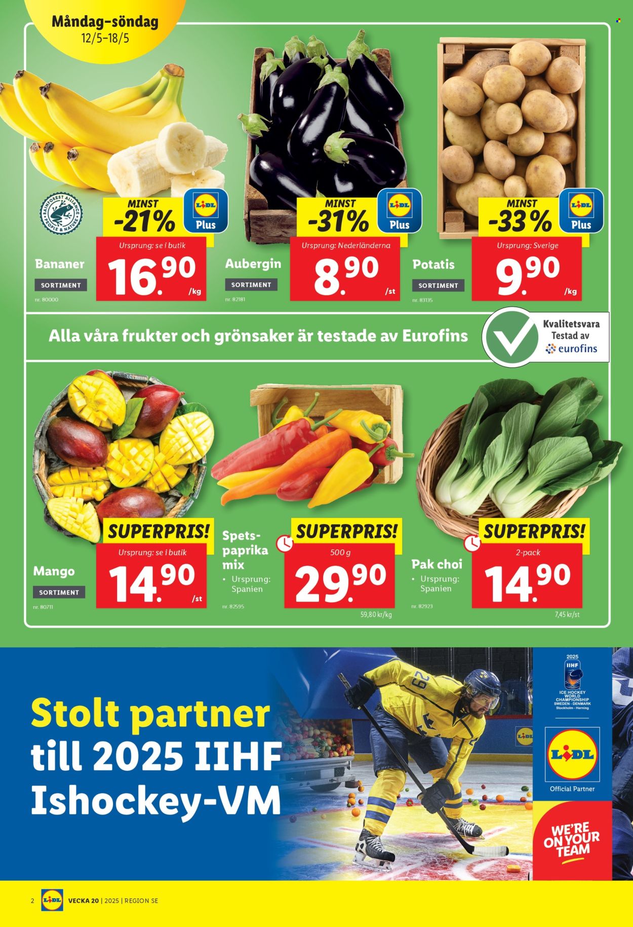Lidl reklamblad - 12/5 2025 - 18/5 2025. Sida 1