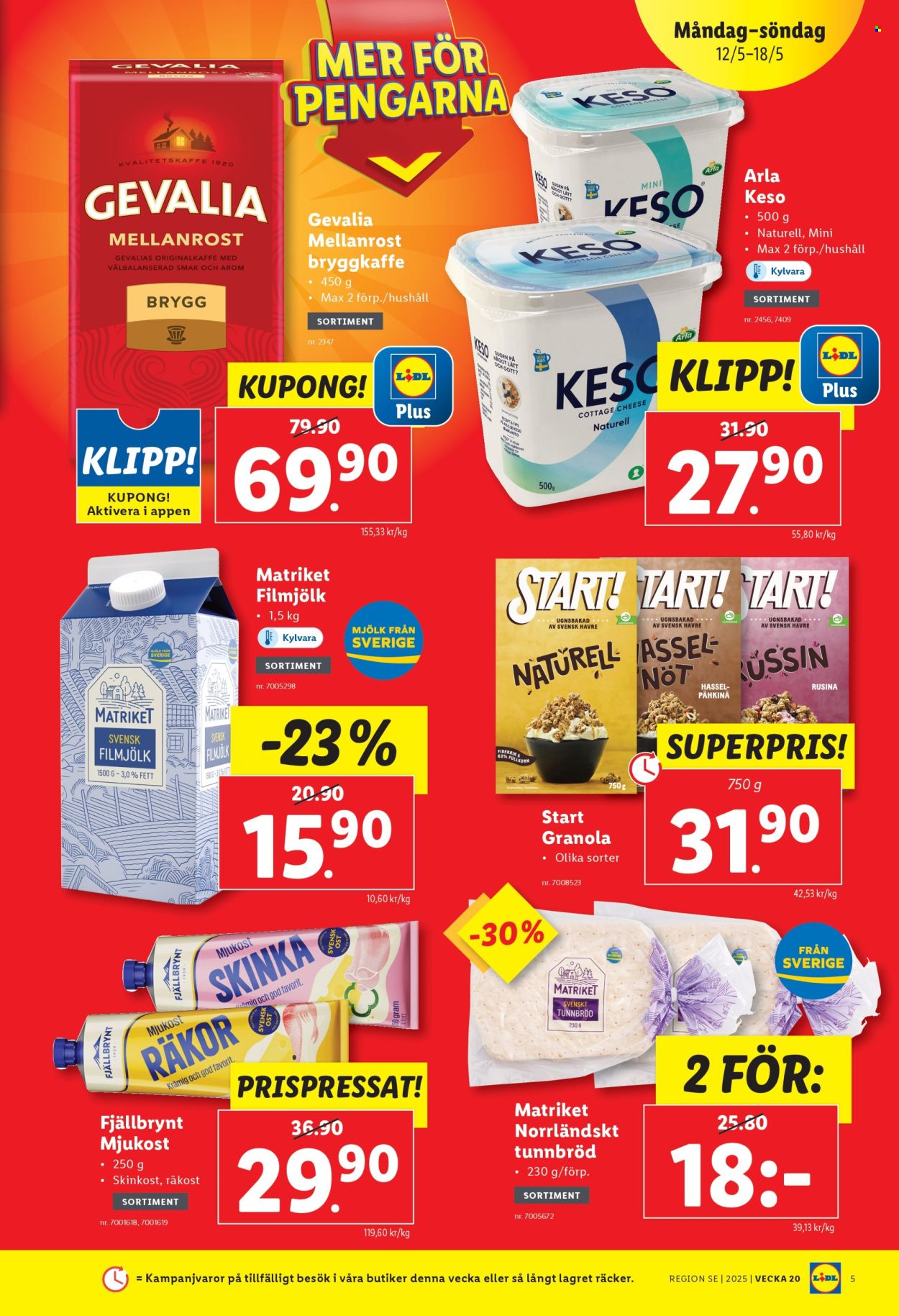 Lidl reklamblad - 12/5 2025 - 18/5 2025. Sida 1
