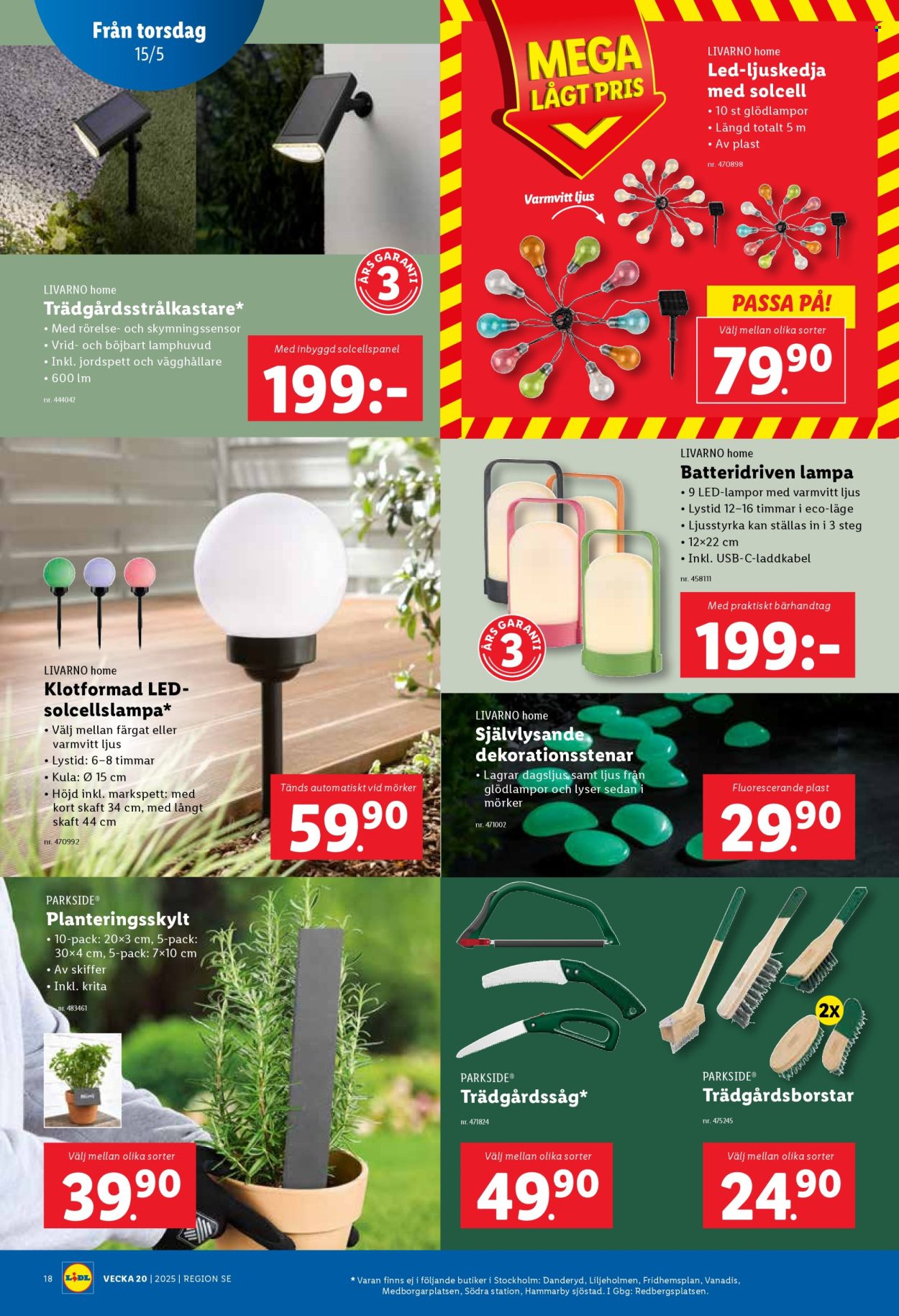 Lidl reklamblad - 12/5 2025 - 18/5 2025. Sida 1