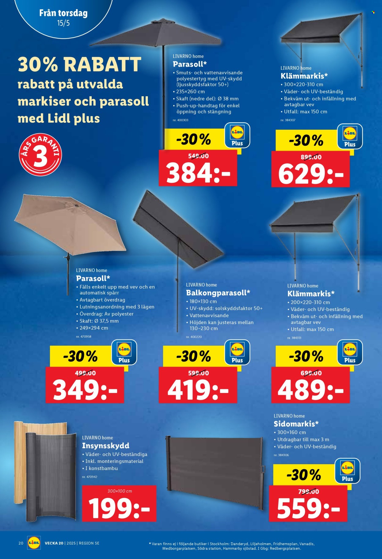 Lidl reklamblad - 12/5 2025 - 18/5 2025. Sida 1
