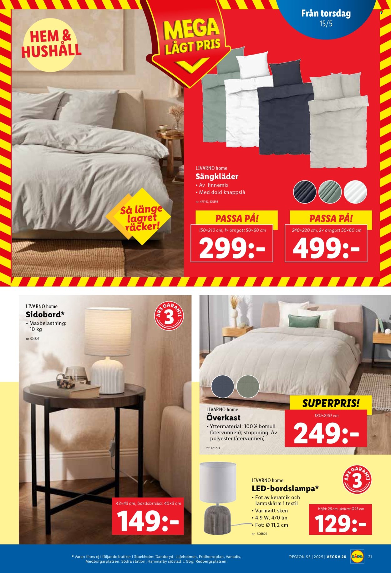 Lidl reklamblad - 12/5 2025 - 18/5 2025. Sida 1