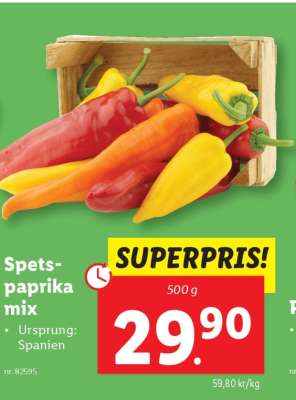 Spets-paprika mix