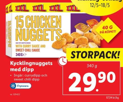 15 Chicken Nuggets