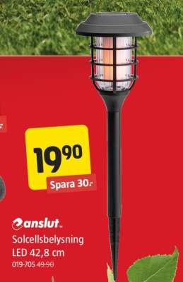 Solcellsbelysning LED 42,8 cm