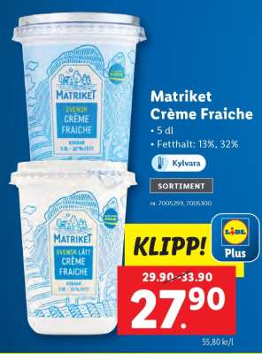MATRIKET Crème fraiche