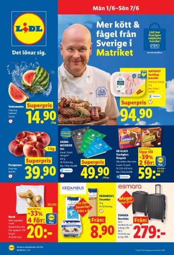 Lidl reklamblad - 1/6 2026 - 7/6 2026.