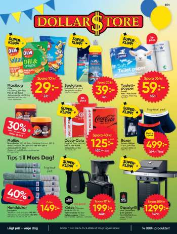 DollarStore reklamblad - 25/5 2026 - 14/6 2026.