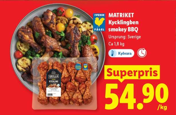 MATRIKET Kycklingben smokey BBQ