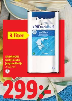 ERIDANOUS Grekisk extra jungfruolivolja