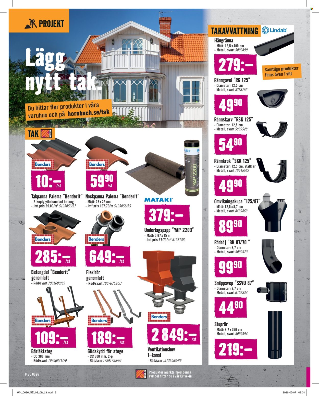 Hornbach reklamblad - 1/6 2026 - 30/6 2026. Sida 8