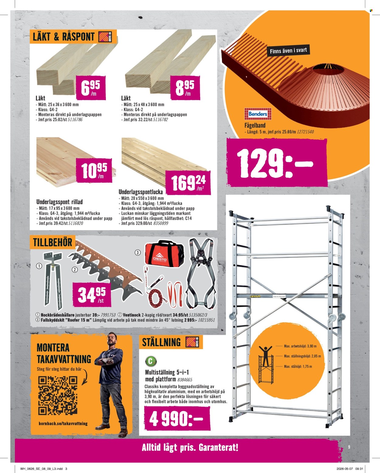 Hornbach reklamblad - 1/6 2026 - 30/6 2026. Sida 9