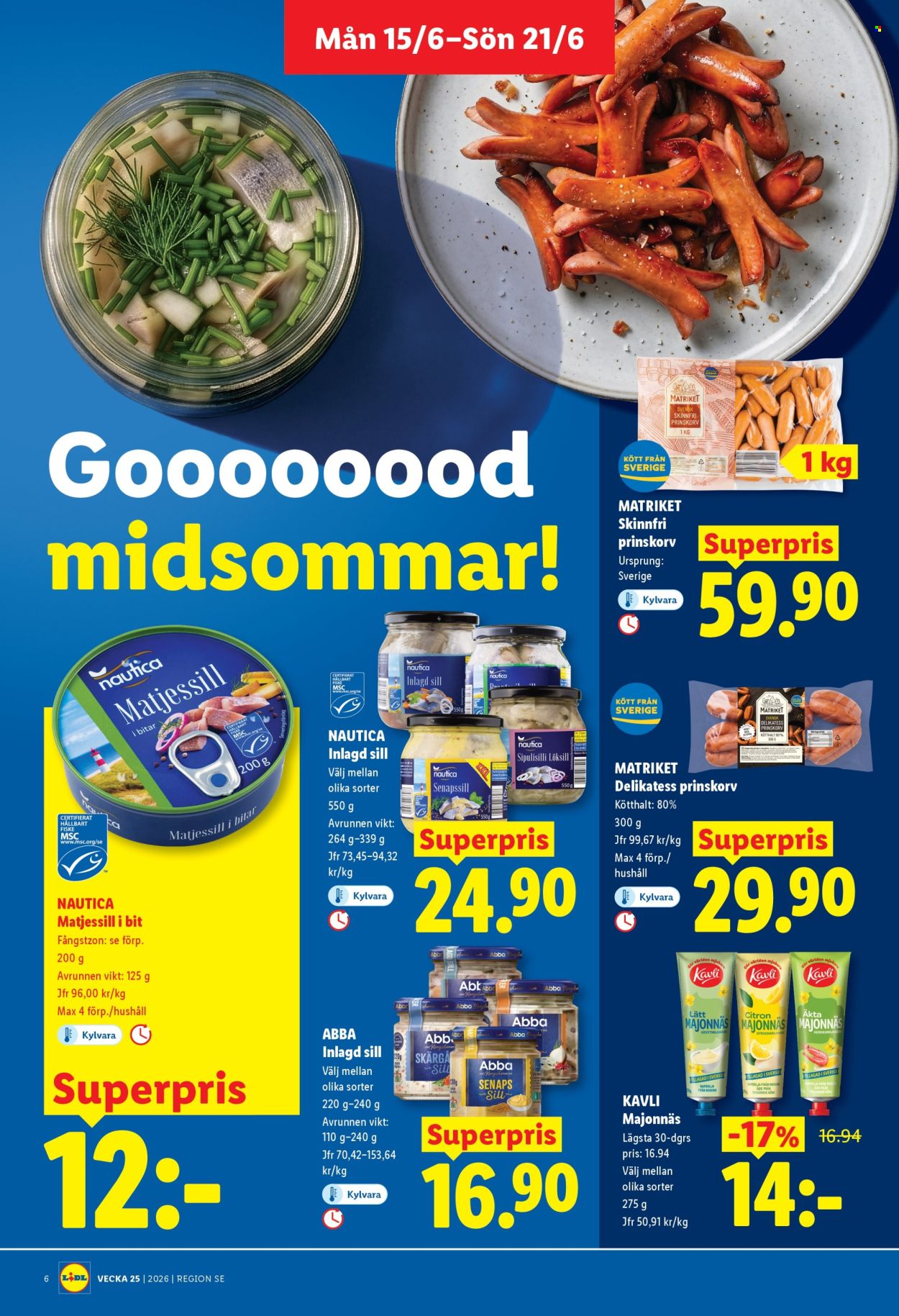 Lidl reklamblad - 15/6 2026 - 21/6 2026. Sida 6