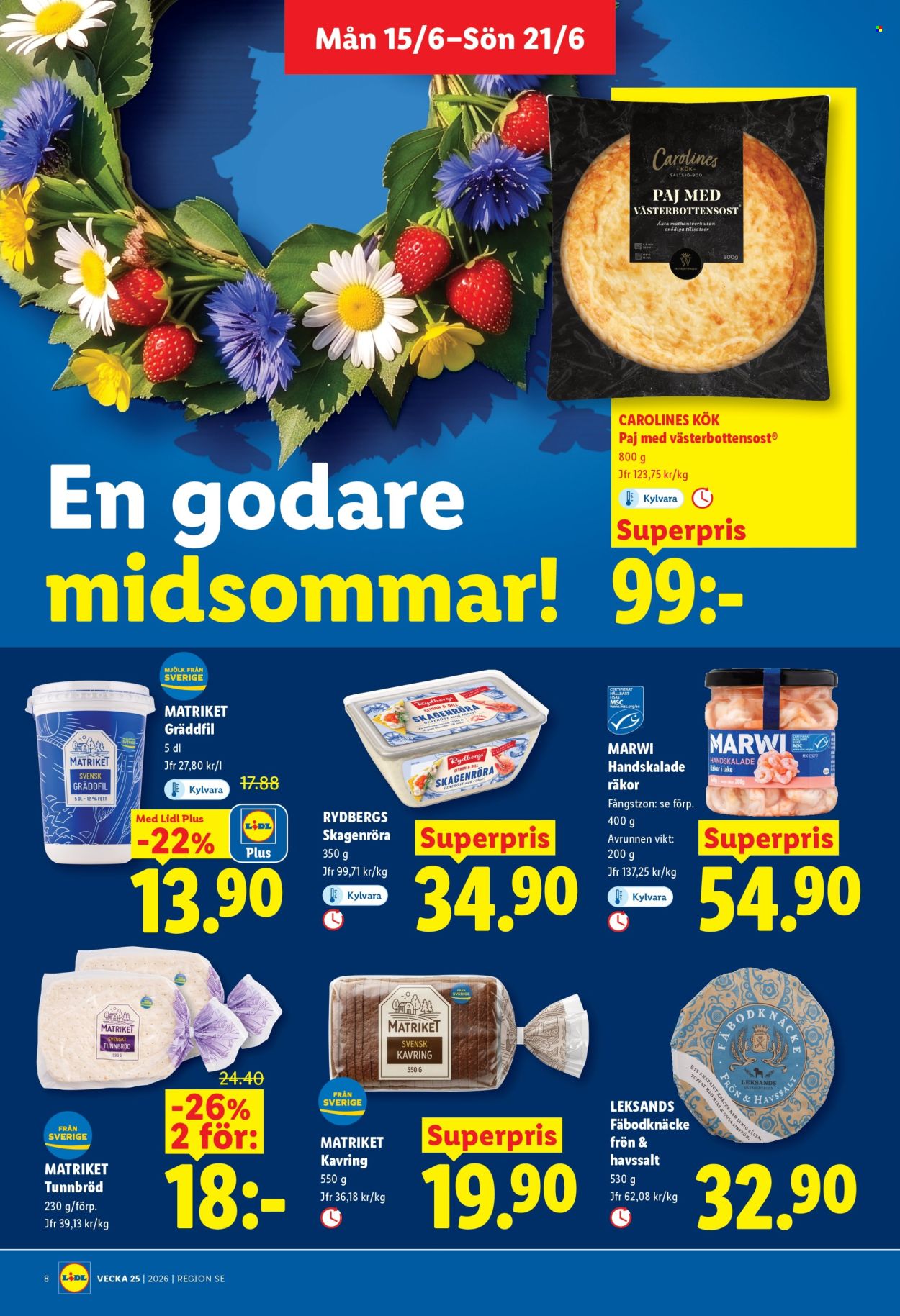 Lidl reklamblad - 15/6 2026 - 21/6 2026. Sida 8