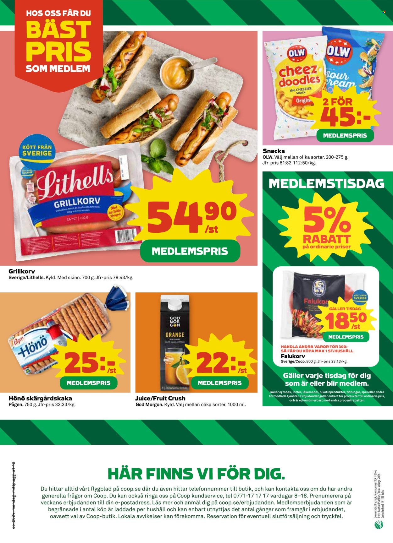 Coop reklamblad - 8/6 2026 - 14/6 2026. Sida 12