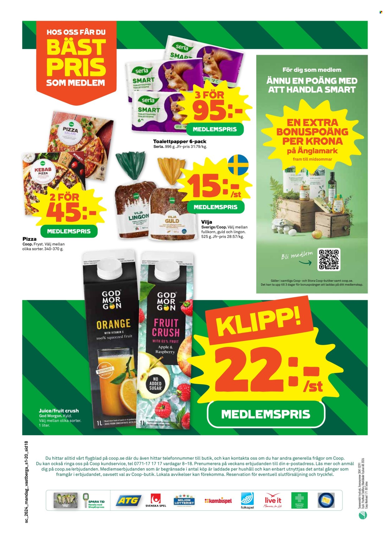 Stora Coop reklamblad - 8/6 2026 - 14/6 2026. Sida 18