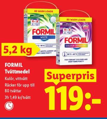 Formil Tvättmedel