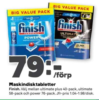 MASKINDISKTABLETTER
