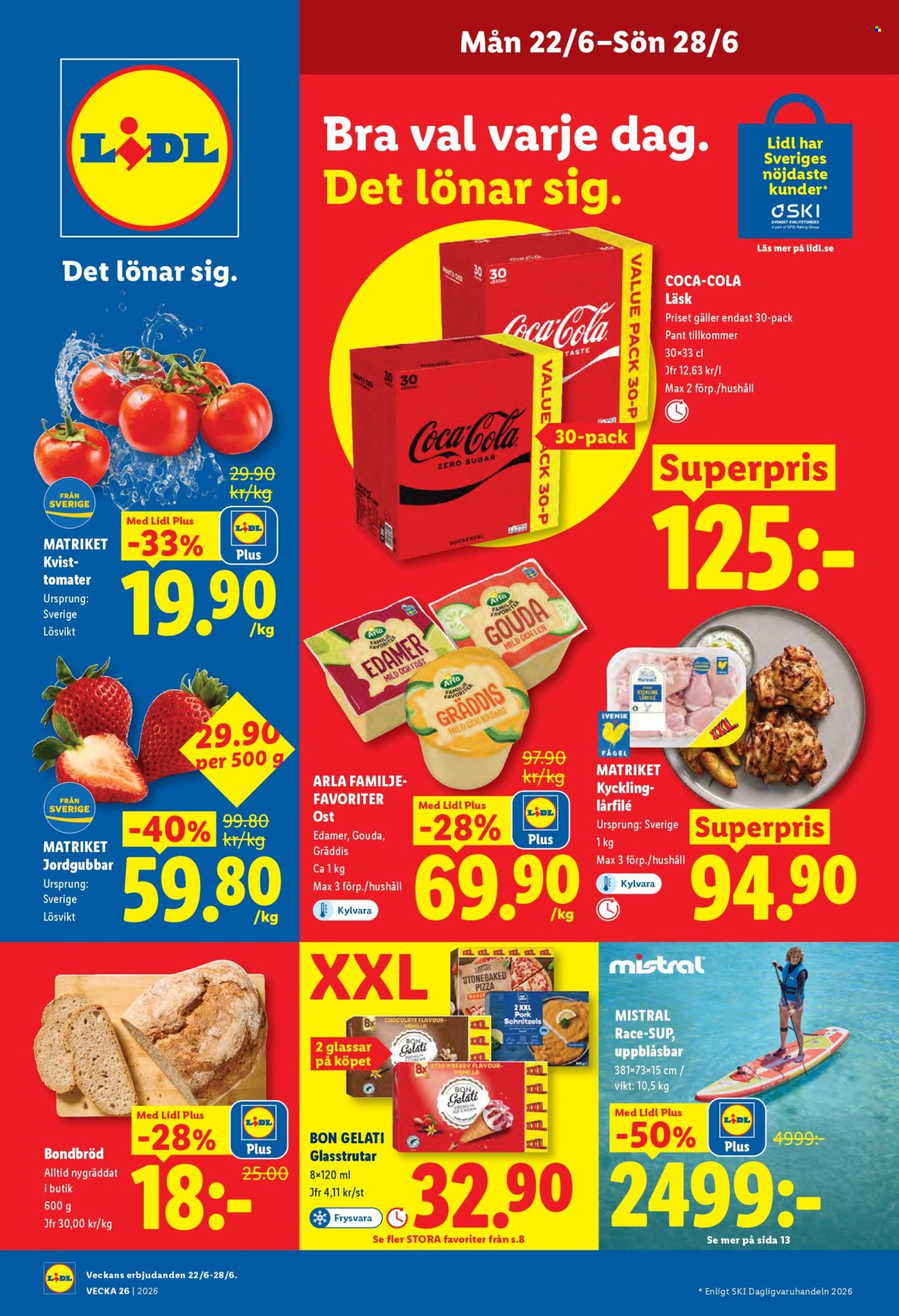 Lidl reklamblad - 22/6 2026 - 28/6 2026. Sida 1