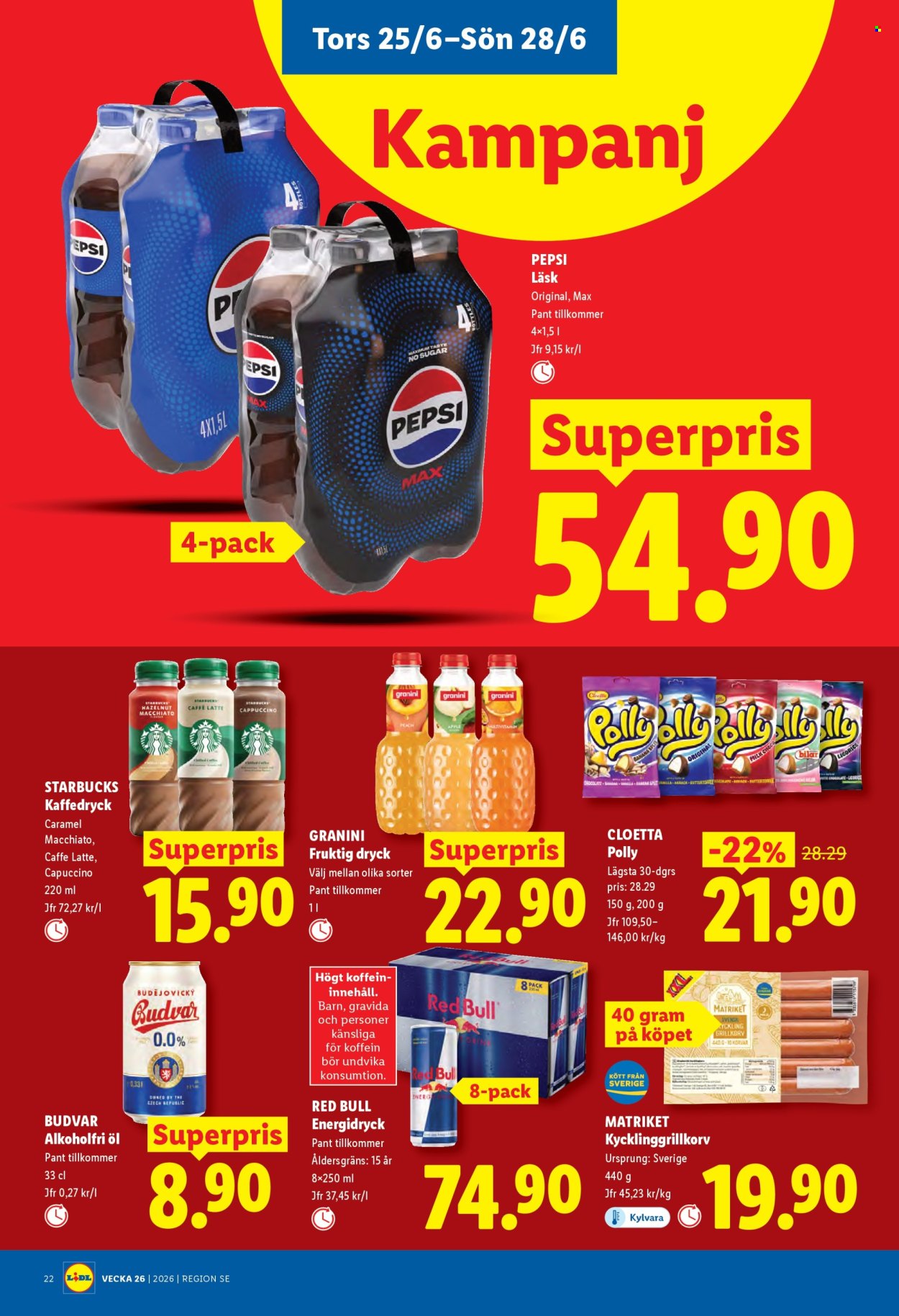 Lidl reklamblad - 22/6 2026 - 28/6 2026. Sida 26