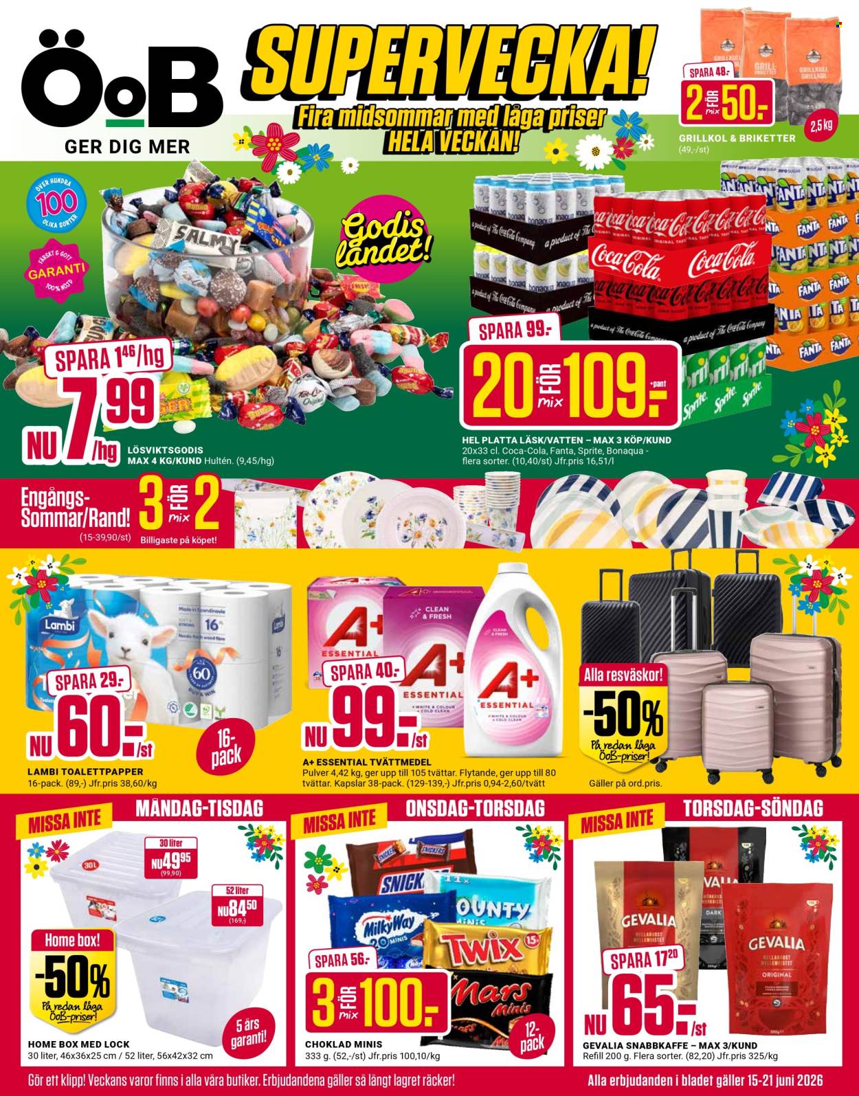 ÖoB reklamblad - 15/6 2026 - 21/6 2026. Sida 1