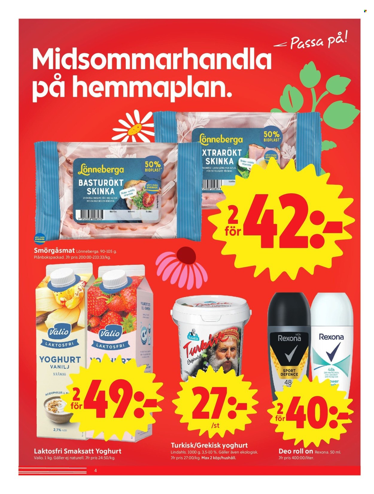 ICA reklamblad - 15/6 2026 - 21/6 2026. Sida 4