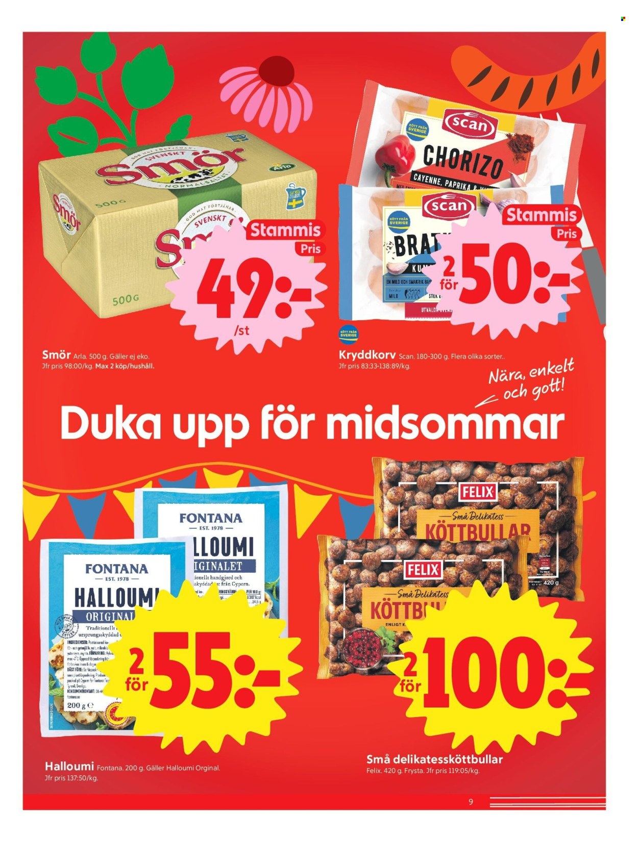 ICA reklamblad - 15/6 2026 - 21/6 2026. Sida 9