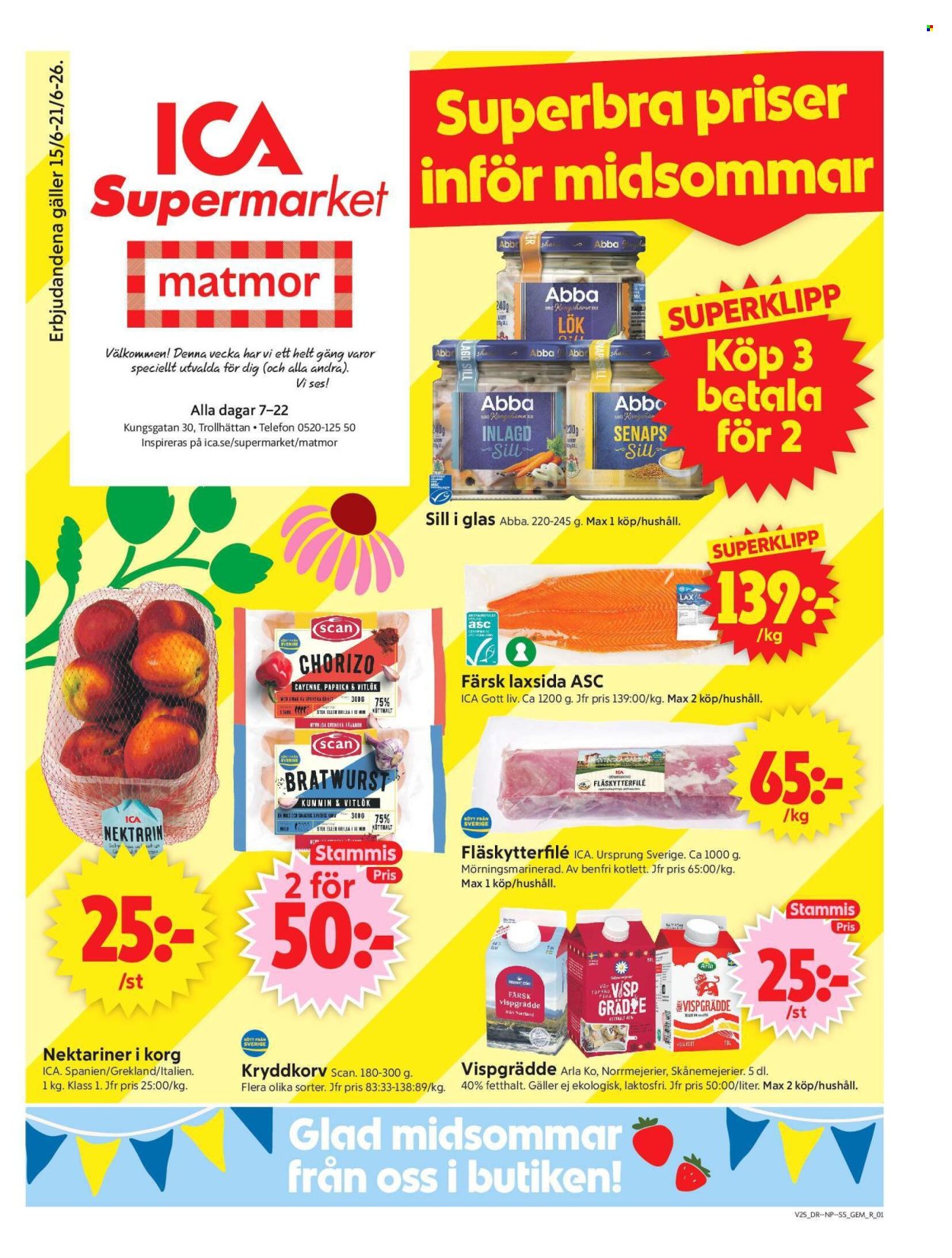 ICA reklamblad - 15/6 2026 - 21/6 2026. Sida 1
