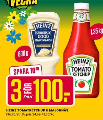 HEINZ TOMATKETCHUP & MAJONNÄS