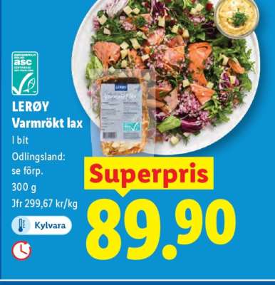 Lerøy Varmrökt lax