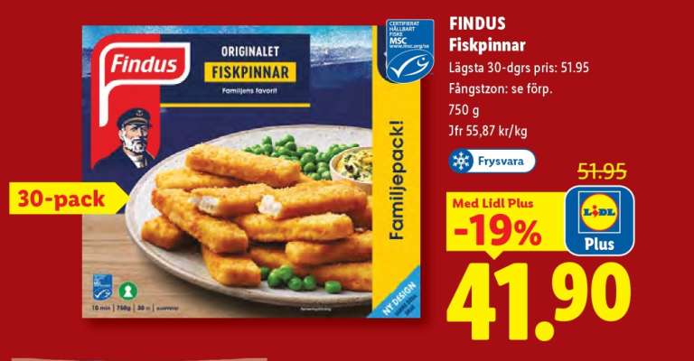 Findus Fiskpinnar