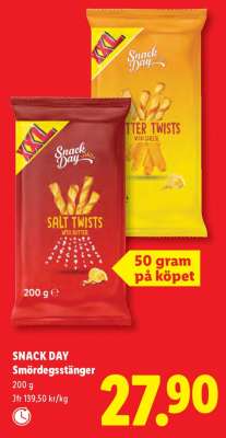 Snack Day Smördegstänger