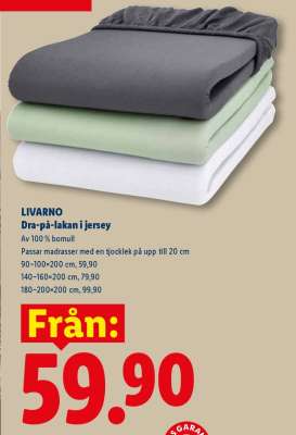 LIVARNO Dra-på-lakan i jersey