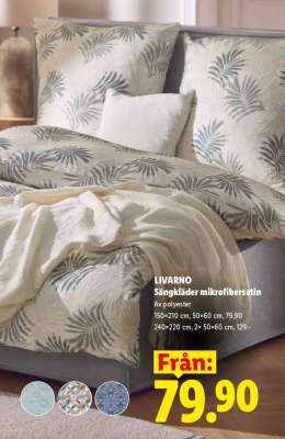 LIVARNO Sängkläder mikrofibersatin