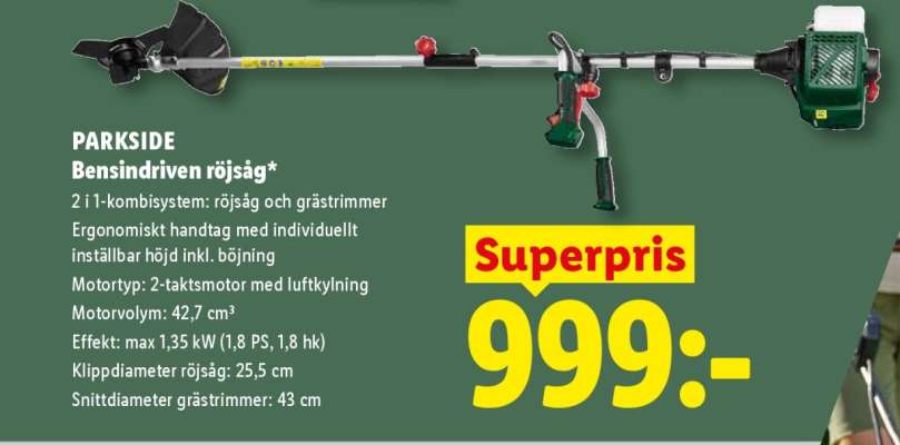 PARKSIDE Bensindriven röjsåg